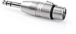 Nedis Adaptor audio stereo Jack tata 6.35 mm - XLR mama 3 pini Metal Nedis CAGP15941ME (CAGP15941ME)