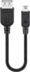 Goobay Cablu adaptor USB A mama la mini USB tata 20cm Goobay (95006) - habo