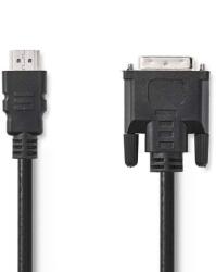 Nedis Cablu HDMI - DVI-D 24+1 pin tata 2m Nedis (CCGB34800BK20) - habo