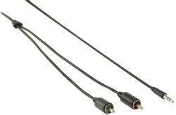 Valueline Cablu audio jack stereo 3.5 mm tata - 2x RCA tata 1m negru Valueline (VLMB22200B10) - habo