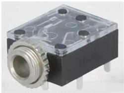 Cliff Conector Jack 3.5 mm CLIFF JYS-35 (FT6320) soclu mama stereo 3 contacte 5 terminale pentru placa /panou (JYS-35 (FT6320)) - habo