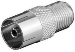 Goobay Adaptor coaxial mama la F mama din metal Goobay (11840)