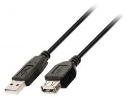 Well Cablu prelungire USB 2.0 USB tata - USB mama 3m WELL (CABLE-143HS/3) - habo