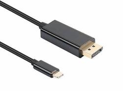 Well Cablu USB Type C - DisplayPort 4K 60Hz 1.8m Well (CABLE-USBC-DP/4K60-1.8BK-WL) - habo