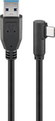 Goobay Cablu USB Type C tata la USB A 3.0 tata unghi 90 grade 1m Goobay (66501)