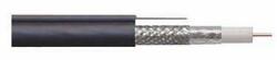 Well Cablu coaxial RG6 cu sufa 75R autoportant fire otel cuprat ecranat cu folie Al+Al&Mg 48X0.12 1m Well (RG6MES-CCS/AL-305BK-WL)