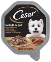 Cesar Alutálcás kutyaeledel 14x150g pulyka-marha