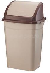 PLANET Szemetes kuka billenő fedéllel műanyag 16 literes barna UP118-210 (PLANET_62186) (PLANET_62186)