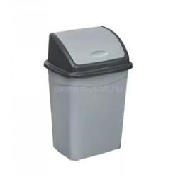 PLANET Szemetes kuka billenő fedéllel műanyag 4 literes szürke UP114-002 (PLANET_43933) (PLANET_43933)
