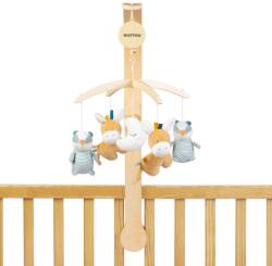 Nattou Plüss zenélő-forgó fa állvánnyal felix and leo