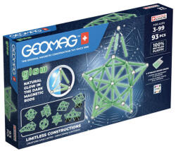 Geomag Glow Recycled 93 db-os mágneses építőjáték készlet (GMG00339) (339)