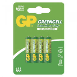 GP Batteries 1.5V Greencell 24G mini ceruza (AAA) elem (4db/blister) (B1211) (B1211)