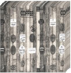 Teno 20x Tapéta 3D Teno® szett, kávé mintás, 9, 8 nm fedőfelület, öntapadós, falra/mennyezetre, vízálló, könnyen szerelhető, modern design, 70x70 cm, barna (TENO1921S20)