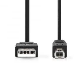 Nedis USB-A - USB-B kábel 2m fekete (CCGL60101BK20) (CCGL60101BK20)
