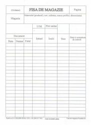  Raktári kártya A5, pergamen karton, 100/blokk (ROB-1409ZZ173)