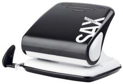 ICO Lyukasztó, kétlyukú, 25 lap, SAX „Design 418, fekete (ISA418FK)