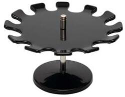 MAUL Bélyegző tartó állvány, kör, 1 szintes, 12 hely, MAUL, fekete (JM5101290) - becsiirodaker