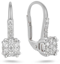 Heratis Forever Csillogó Steria gyémánt fülbevaló, 14 karátos fehérarany IZBR1352AN