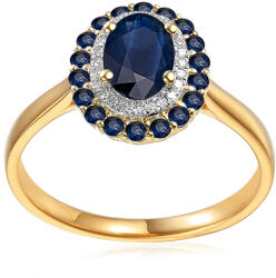 Heratis Forever Elegáns 1, 20 karátos zafír gyűrű gyémántokkal IZBR959Z