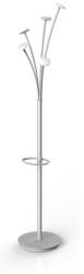 ALBA Ruhafogas, fém váz, műanyag akasztók, ALBA „Festival, ezüstszürke-fehér (BAF2)