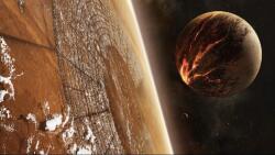  Matrica tapéta Impact in the univerzum, 250 x 150 cm