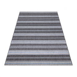 Ayyildyz Kültéri szőnyeg antracit csíkokkal, Ayyildyz, szürke, 160x230 cm (SUNNY1602304411BLACK)