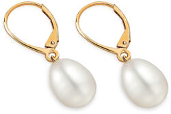 Heratis Forever Arany fülbevaló természetes fehér gyöngyökkel IZ25845