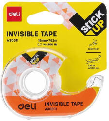 Deli Dispencer banda adeziva Deli DLEA30011, 18 mm x 7.62 M, invisible (DLEA30011)