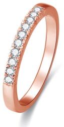 Beneto Inel de argint roz auriu roz cu cristale AGG188 54 mm