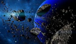  Matrica tapéta Asteroids, 250 x 200 cm