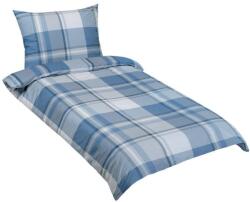 BellaTEX pamut ágyneműhuzat, 90/545, kék kockás, 140×200 + 70×90 cm (11417)