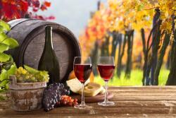  Öntapadós tapéta Hordó, bor, szőlő2, 350 x 250 cm