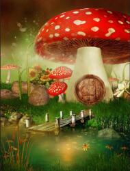  Öntapadós tapéta Gombaház, 150 x 205 cm