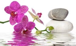  Matrica tapéta Orchideák, kövek és víz, 250 x 200 cm