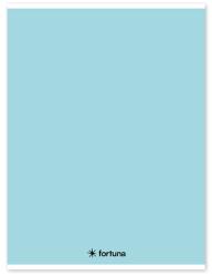 Fortuna Caiet căptușit FORTUNA Monocolor A/4 32 coli albastru pastel 01.02103 (01.02103)
