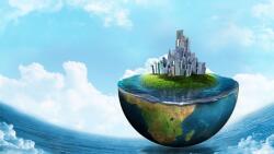  Falikép Föld egyensúlyban, 400 x 250 cm