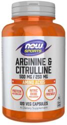 NOW Sports Arginine & Citrulline, 120 capsule, Now