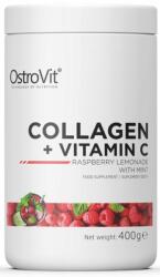 OstroVit Collagen + Vitamin C, limonadă de zmeură și mentă, 400 g, OstroVit