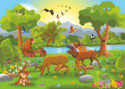  Falmatrica Erdei állatok, gyerekrajzok2, 250 x 200 cm