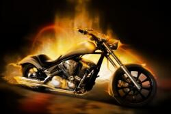  Matrica tapéta Motorkerékpár, vintage, 350 x 200 cm