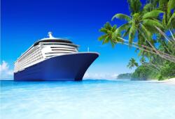  Öntapadós tapéta Cruise a strand közelében, 350 x 250 cm
