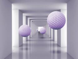  Falikép Alagút lila golyókkal, 350 x 200 cm