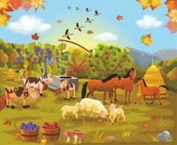  Öntapadós tapéta Háziállatok, gyerekrajzok, 300 x 250 cm