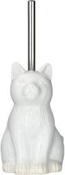 WENKO Cat perie de toaletă stativ alb 24144100 (24144100)