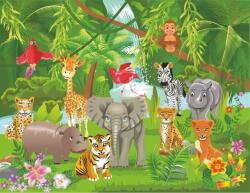  Falmatrica Erdei állatok, gyerekrajzok4, 250 x 150 cm