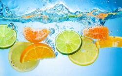  Öntapadós tapéta Citrus vízben, 300 x 200 cm