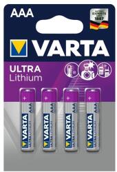 VARTA ULTRA tartós elem AAA, lítium, 4db/csomag 6103301404 (6103301404)