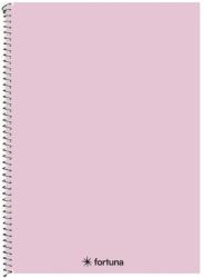 Fortuna Spirálfüzet kockás FORTUNA Monocolor A/4 70 lapos pasztell rózsaszín (01.08679) - vectraline