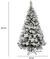 medenceorias. hu Nordmann King 2D-s havas műfenyő fém talppal, 150cm