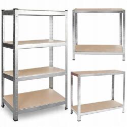  EZÜST GARÁZS TÁROLÓÁLLVÁNY 4 POLCCAL 700kg 172x80x30